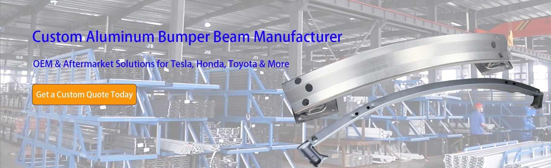 Sunmay Custom Aluminum Bumper Beam Manufacturer banner