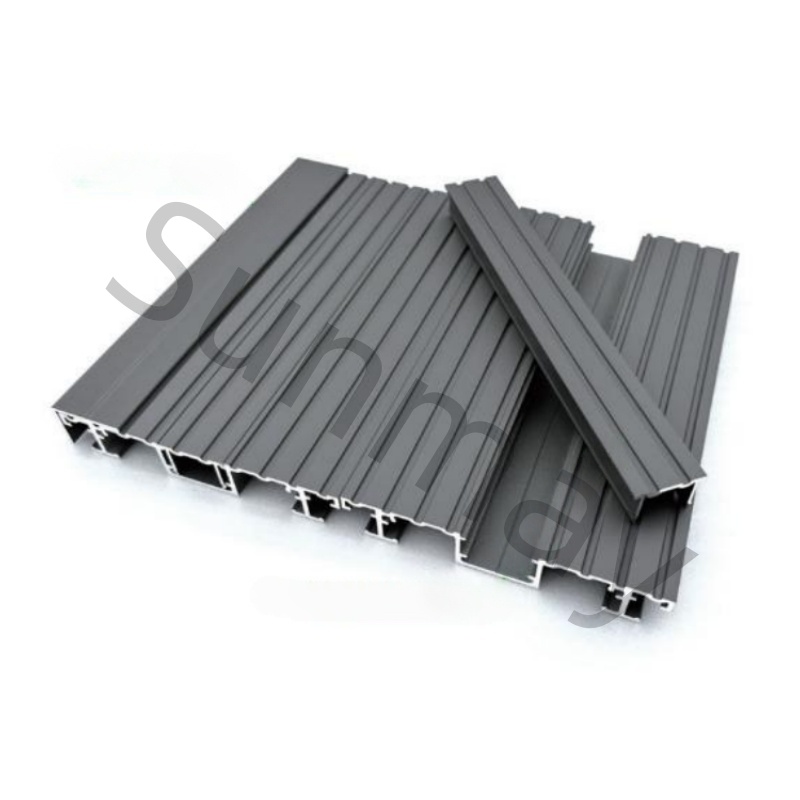 Lightweight yet strong aluminium decking panels perfect for patios, terraces, and other outdoor applications.