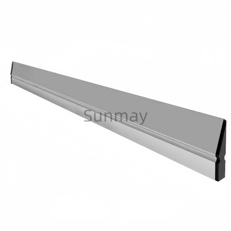 Lightweight yet strong aluminum feather edge straight edge tool in use on site