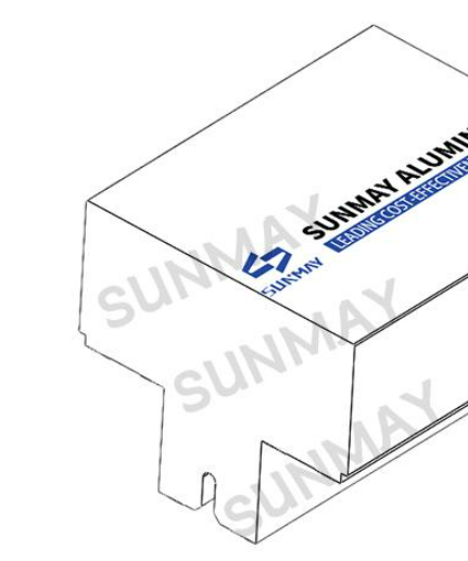 Durable aluminum extrusion profile for door installations, ensuring structural stability and strength.