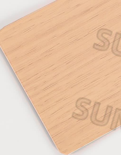 coconut wood grain transfer